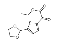 ETHYL 5-(1,3-DIOXOLAN-2-YL)-2-THENOYLFORMATE结构式