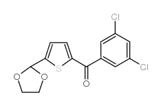 2-(3,5-DICHLOROBENZOYL)-5-(1,3-DIOXOLAN-2-YL)THIOPHENE结构式