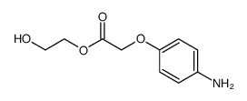 (4-Amino-phenoxy)-acetic acid 2-hydroxy-ethyl ester结构式