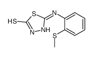 5-(2-methylsulfanylanilino)-3H-1,3,4-thiadiazole-2-thione结构式