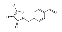 4-[(4,5-dichloro-3-oxo-1,2-thiazol-2-yl)methyl]benzaldehyde Structure