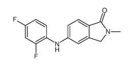 5-(2,4-difluoroanilino)-2-methyl-3H-isoindol-1-one结构式