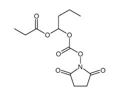 1-(2,5-dioxopyrrolidin-1-yl)oxycarbonyloxybutyl propanoate结构式
