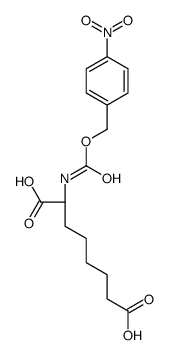 (2R)-2-[(4-nitrophenyl)methoxycarbonylamino]octanedioic acid结构式