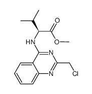 2(S)-(+)-(2-chloromethylquinazolin-4-ylamino)-3-methylbutyric acid methyl ester结构式
