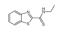 2-Benzothiazolecarbothioamide,N-ethyl-(9CI) Structure