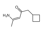 4-amino-1-cyclobutylpent-3-en-2-one结构式