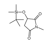 3-[tert-butyl(dimethyl)silyl]oxy-1-methylpyrrolidine-2,5-dione Structure