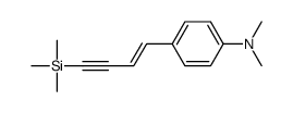 N,N-dimethyl-4-(4-trimethylsilylbut-1-en-3-ynyl)aniline Structure
