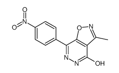 3-methyl-7-(4-nitrophenyl)-5H-[1,2]oxazolo[4,5-d]pyridazin-4-one结构式