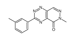 6-methyl-3-(3-methylphenyl)pyridazino[4,5-e][1,2,4]triazin-5-one Structure