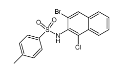 N-(3-bromo-1-chloro-[2]naphthyl)-toluene-4-sulfonamide结构式