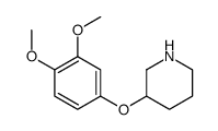 3-(3,4-dimethoxyphenoxy)piperidine Structure