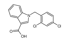 1-[(2,4-dichlorophenyl)methyl]indole-3-carboxylic acid结构式