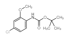tert-butyl 4-chloro-2-methoxyphenylcarbamate结构式