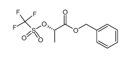 (S)-2-(trifluoromethanesulphonyloxy)propionic acid benzyl ester结构式