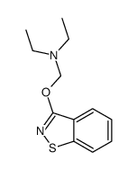 [(1,2-benzisothiazol-3-yloxy)methyl](diethyl)amine structure