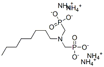 [(octylimino)bis(methylene)]bisphosphonic acid, ammonium salt结构式