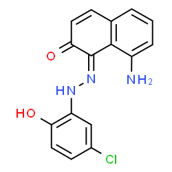 8-amino-1-[(5-chloro-2-hydroxyphenyl)azo]-2-naphthol结构式