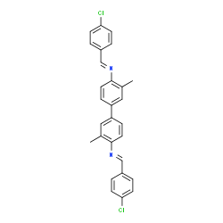 N,N'-bis(4-chlorobenzylidene)-3,3'-dimethyl-4,4'-biphenyldiamine picture