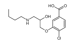 3-[3-(butylamino)-2-hydroxypropoxy]-4-chlorobenzoic acid结构式