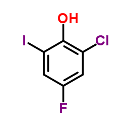 2-Chloro-4-fluoro-6-iodophenol Structure