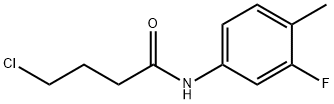 4-chloro-N-(3-fluoro-4-methylphenyl)butanamide structure