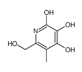 3,4-dihydroxy-6-(hydroxymethyl)-5-methyl-1H-pyridin-2-one Structure