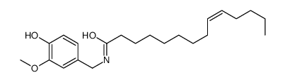 (Z)-N-[(4-hydroxy-3-methoxyphenyl)methyl]tetradec-9-enamide Structure