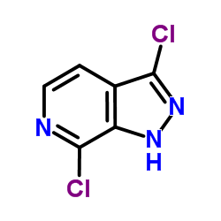 3,7-Dichloro-1H-pyrazolo[3,4-c]pyridine结构式