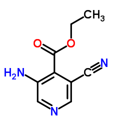 Ethyl 3-amino-5-cyanoisonicotinate Structure