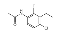 N-(4-chloro-3-ethyl-2-fluorophenyl)acetamide结构式