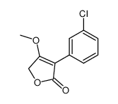 3-(3-chlorophenyl)-4-methoxy-5H-furan-2-one结构式