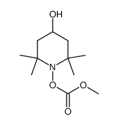 4-hydroxy-2,2,6,6-tetramethylpiperidin-1-yl carbonic acid methyl ester Structure