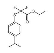 ethyl 2,2-difluoro-2-(4-isopropylphenylthio)acetate Structure