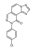 9-(4-chlorophenyl)-4,9,10-trihydro[1,2,4]triazolo[2',3':1,2]pyrido[4,3-d]pyridazine-10-one结构式