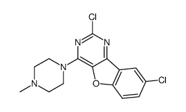 2,8-dichloro-4-(4-methyl-piperazin-1-yl)-benzo[4,5]furo[3,2-d]pyrimidine结构式