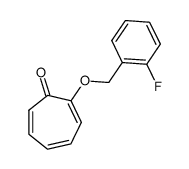 2-(o-fluorobenzyloxy)tropone Structure