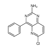 6-chloro-4-phenyl-pyrido[3,2-d]pyrimidin-2-ylamine结构式