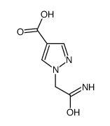 1-(carbamoylmethyl)-1H-pyrazole-4-carboxylic acid结构式