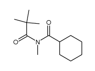 N-(2,2-dimethylpropanoyl)-N-cyclohexanoylmethanamine Structure