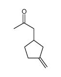 2-Propanone, 1-(3-methylenecyclopentyl)- (9CI) structure