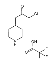 1-chloro-3-piperidi-4-ylacetone trifluoroacetate结构式