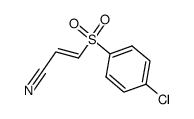 3-(4-Chlor-benzolsulfonyl)-acrylsaeurenitril Structure