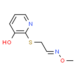 Acetaldehyde, [(3-hydroxy-2-pyridinyl)thio]-, O-methyloxime (9CI) picture