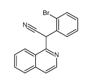 (2-bromophenyl)isoquinolin-1-yl-acetonitrile结构式