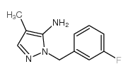 1-(3-氟苄基)-4-甲基-1H-吡唑-5-胺结构式