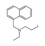 N-ethyl-2-iodo-N-(naphthalen-1-ylmethyl)ethanamine Structure