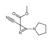 methyl 2-cyano-3-pyrrolidin-1-ylazirine-2-carboxylate结构式