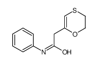 2-(2,3-dihydro-1,4-oxathiin-6-yl)-N-phenylacetamide结构式